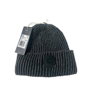 Adidas Womens Knit Beanie Black NWT Ribbed Design Warm Winter Accessory